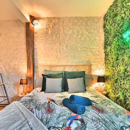 Jungle Rochelaise - Hypercentre - Entierement Renovee- Tv 4k - Fibre - Quartier Porte Royale La Rochelle (Charente-Maritime)